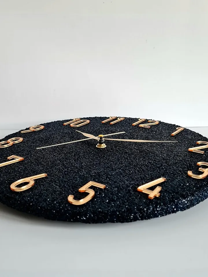 Marble wall clock 30 cm Unique wall clock Silent wall clock Custom wall clock