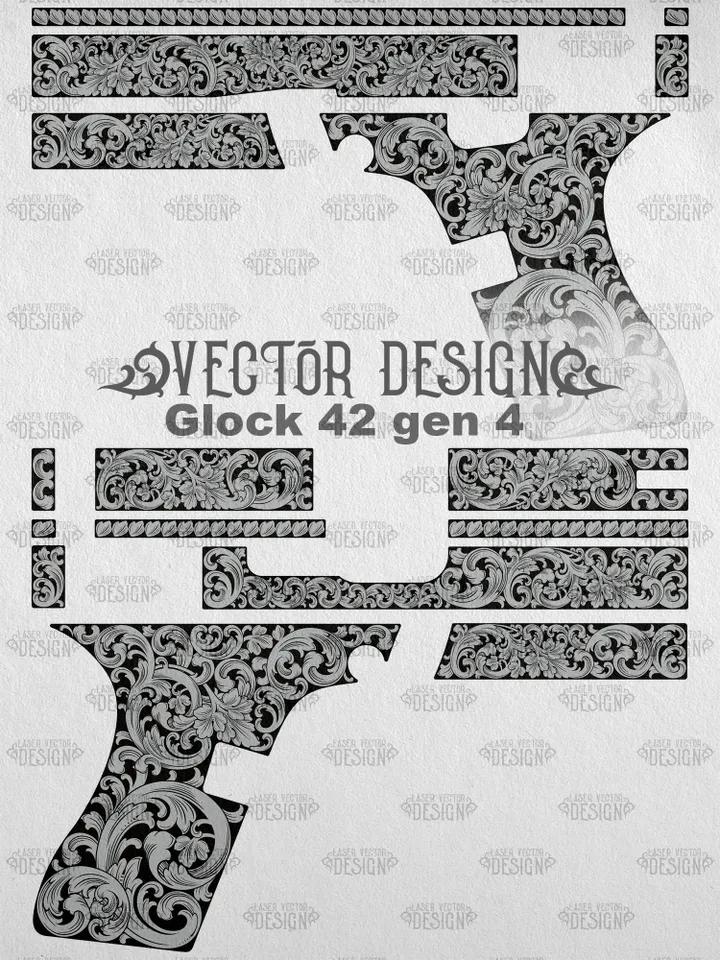 VECTOR DESIGN Glock 42 gen 4 Scrollwork