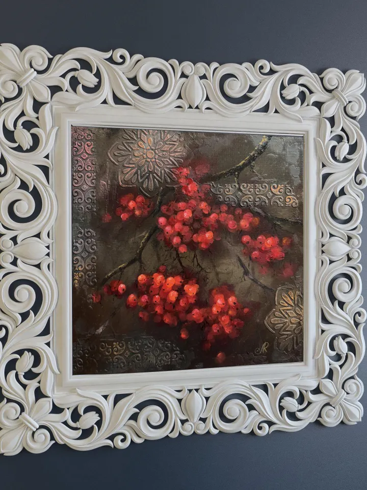 Fruits Painting Original Berries Painting Kitchen Still life