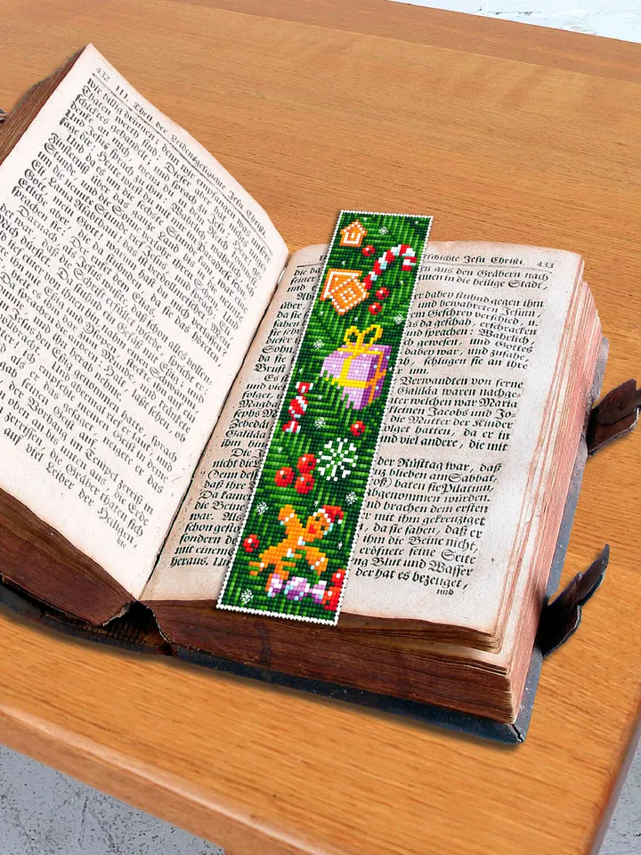 Bookmark set Christmas cross stitch pattern download PDF Holiday handmade bookmark pattern digital PDF, New Year, Christmas embroidery #B237
