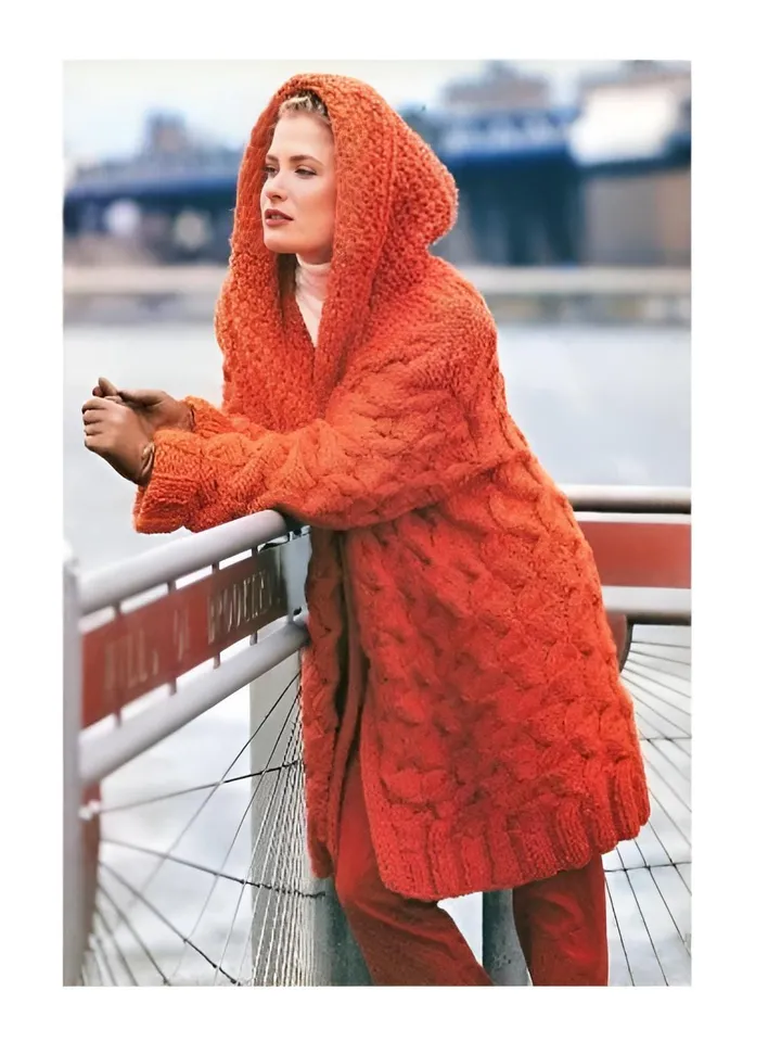 Cardigan pattern, women cardigan, knitting pattern, long cardigan pdf