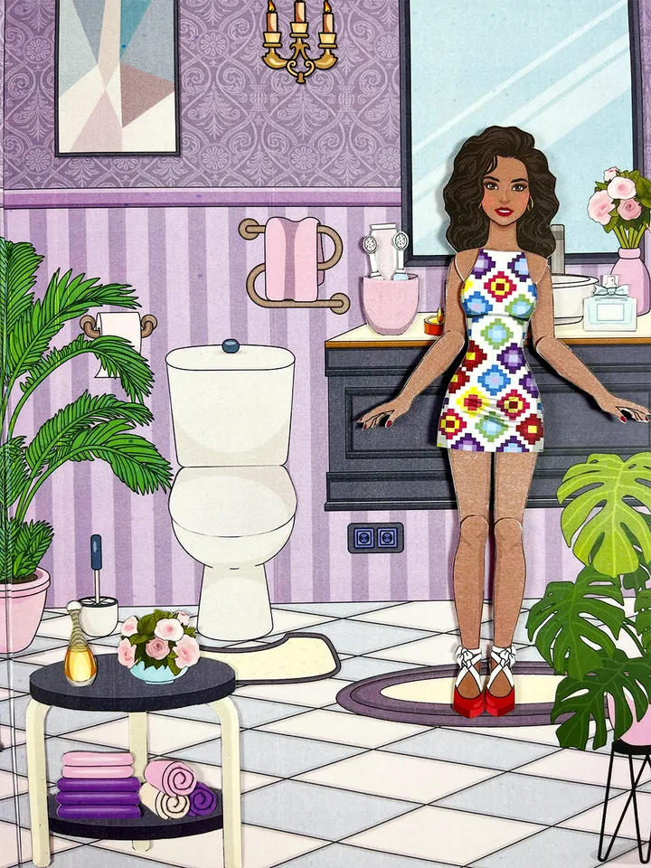Printable Paper Doll House