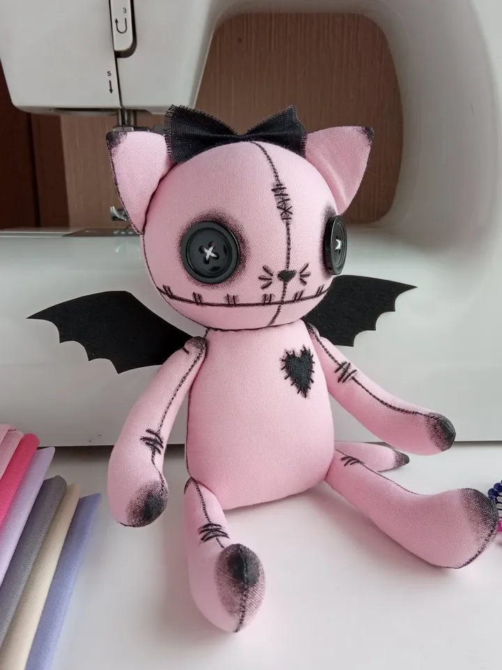 Handmade Cat Doll – Pink