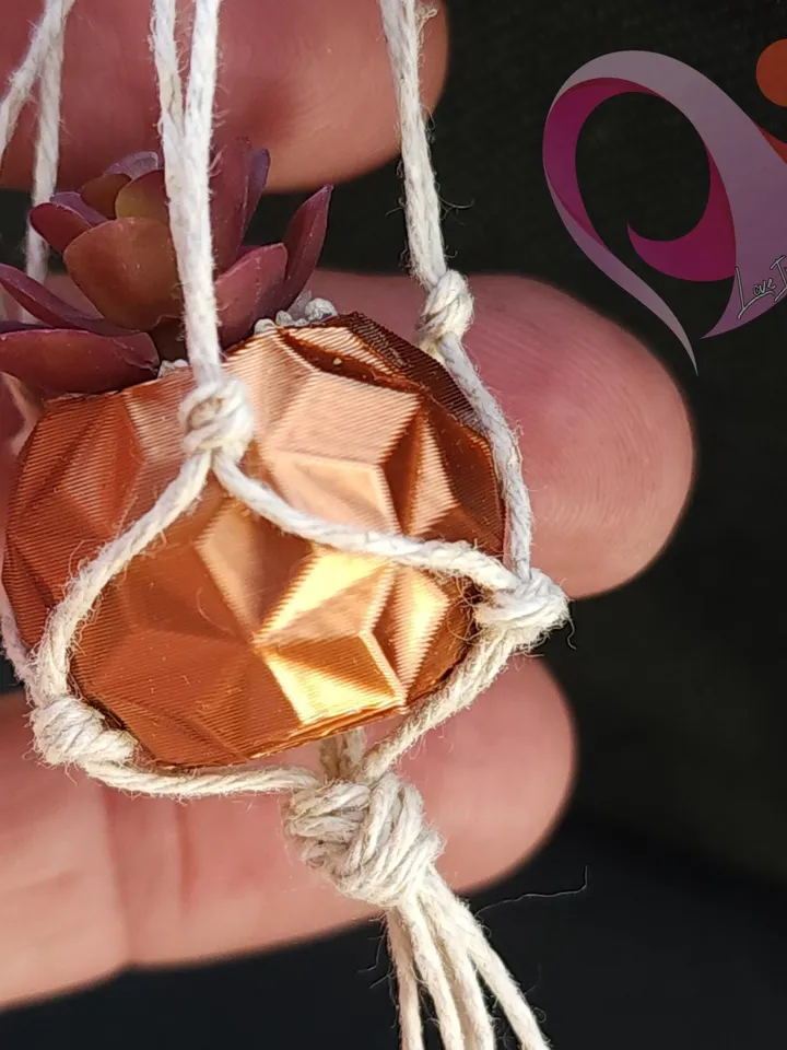 Mini Macrame Succulent Magnet for Fridge or Locker Unique Gift for Plant Lovers Cute Boho Kitchen Decor Under 10