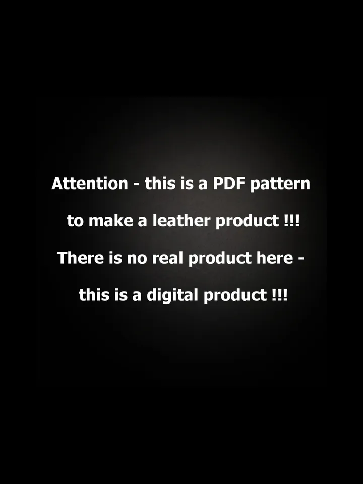 Riveted wallet - pdf leather pattern. BF27