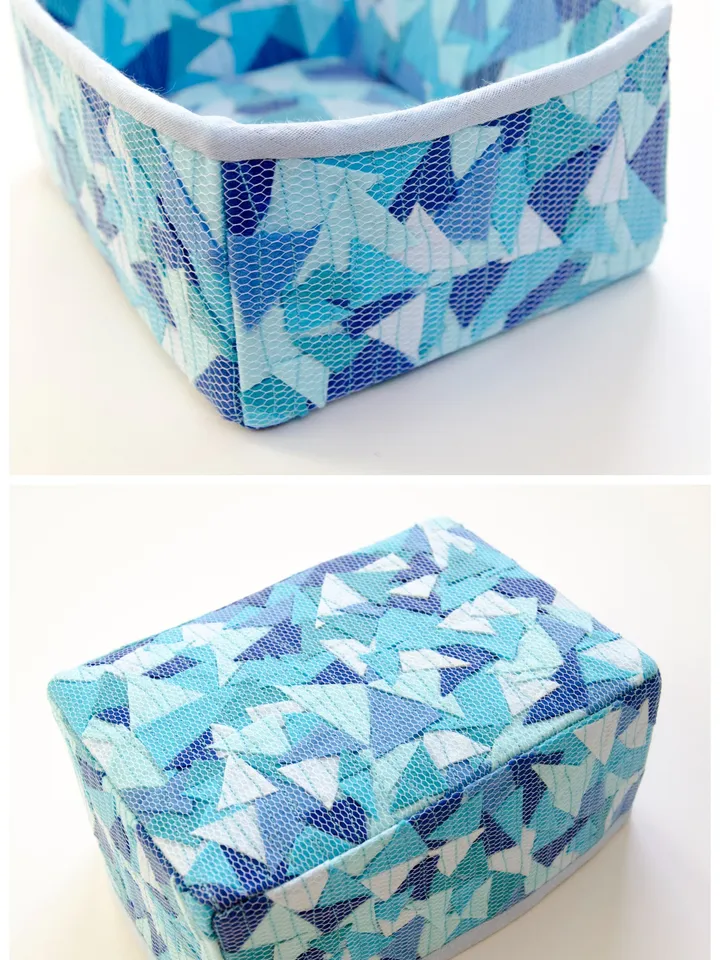 PDF Tutorial how to sew Box from felt scraps