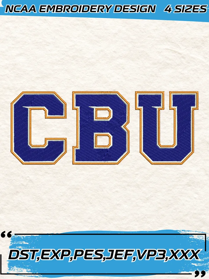 California Baptist Lancers Embroidery Designs,NCAA Logo Embroidery Design,Machine Embroidery Design File,4 Sizes, Digital Download