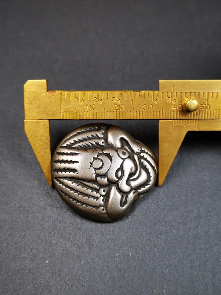 Gandhanra Unique Tibetan Buddhist Amulet Garuda,Garula,Suparna,Golden-winged Bird Pendant,Made of Thokcha,1.54"