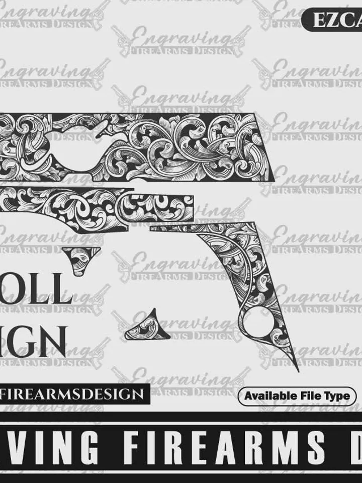 Engraving Firearms Design Kimber Stainless Ultra Carry ii Scroll Design