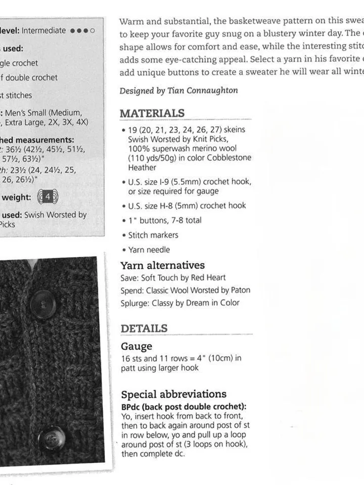 Cardigan crochet pattern, men cardigan pattern, cardigan sweater crochet for men, easy simple textured cardigan pattern pdf