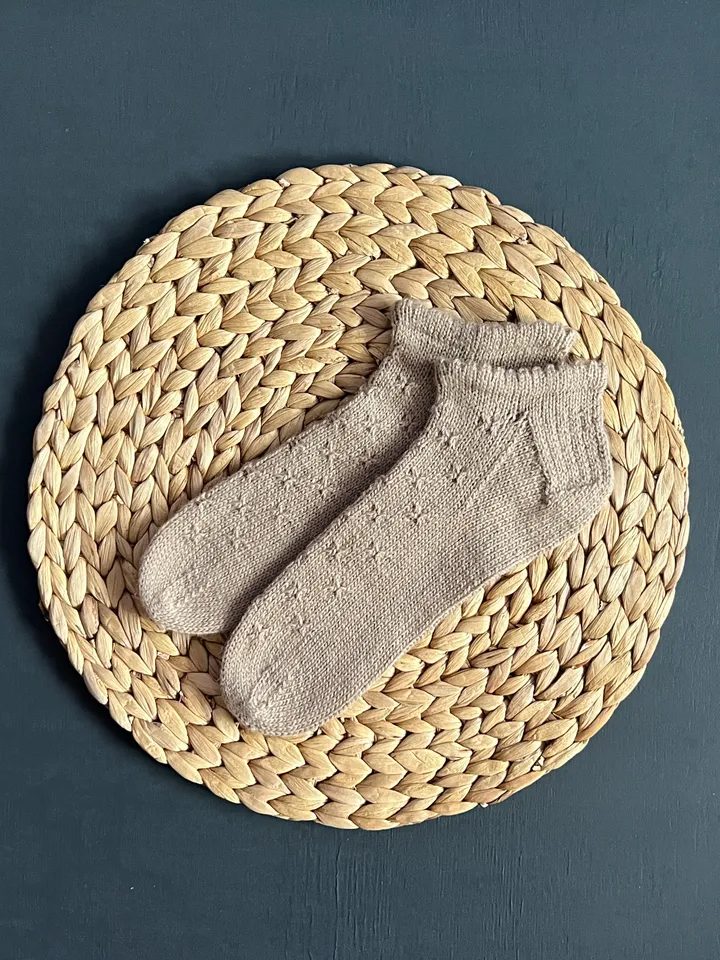 Handmade knitted womens socks/ Warm knitted accessory