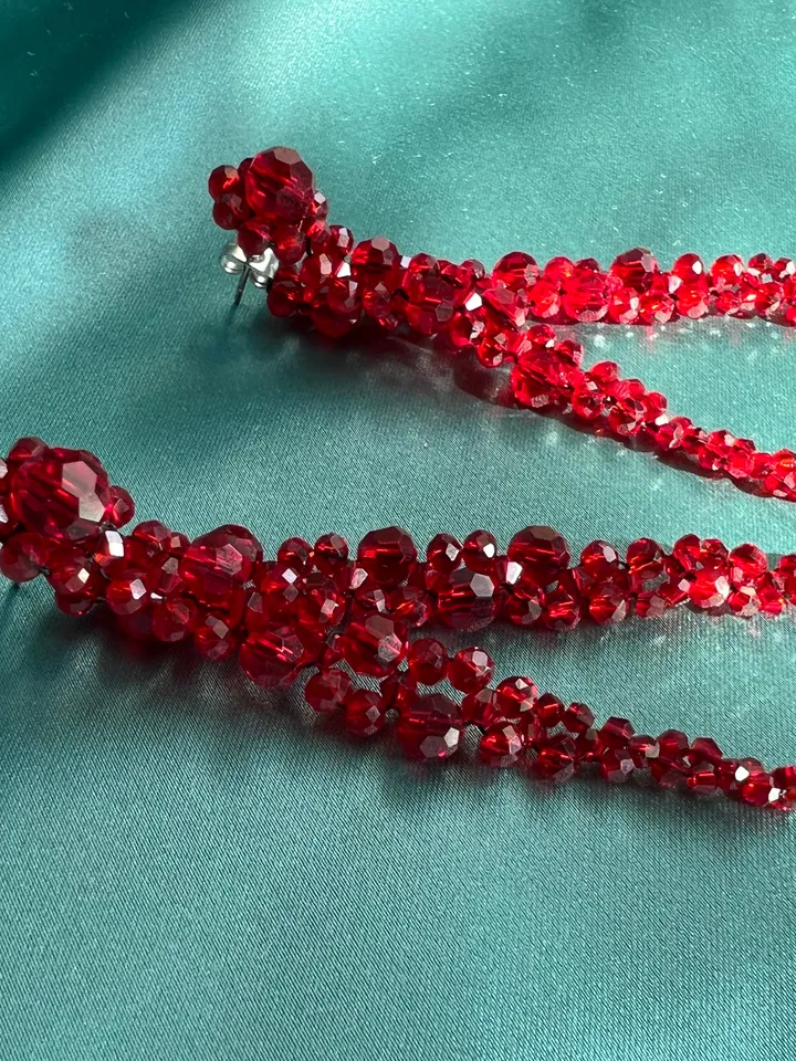 Crystal-embellished Drop Earrings