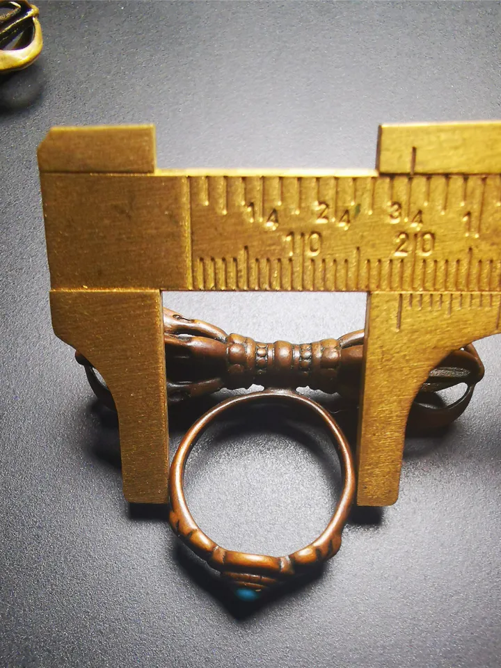 Gandhanra Handmade Tibetan Vajra Ring,Buddhist Protection Jewelry