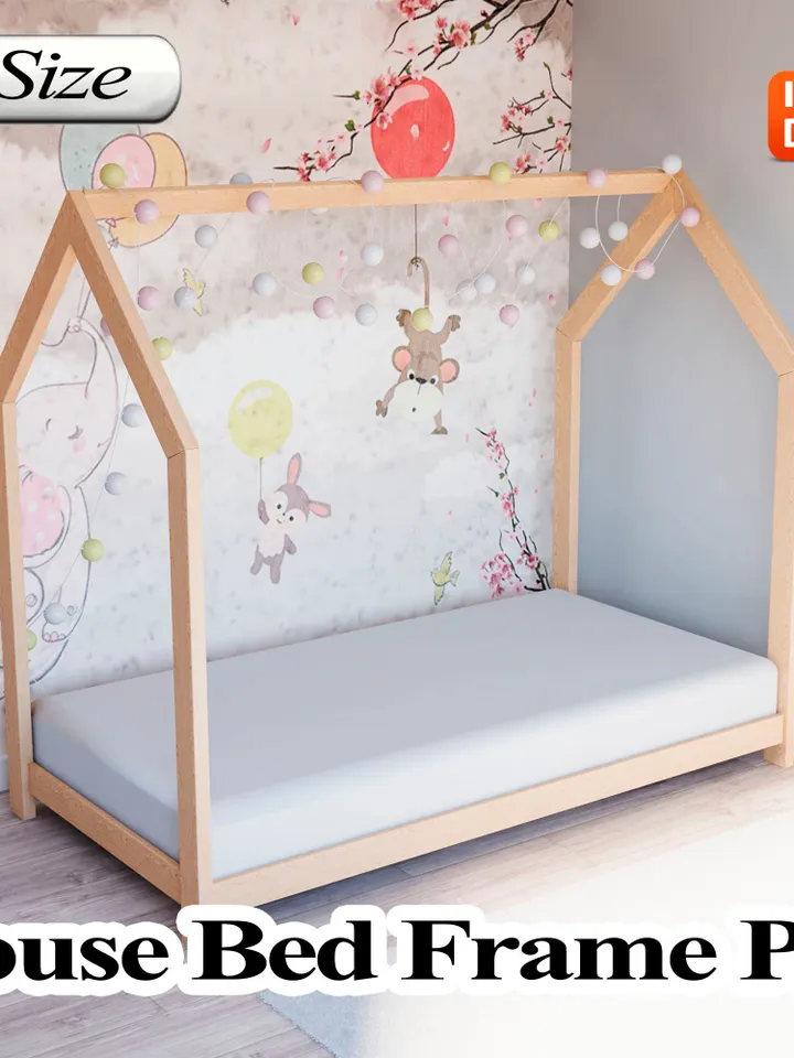 Bed Frame Plan, Twin Size, DIY, PDF