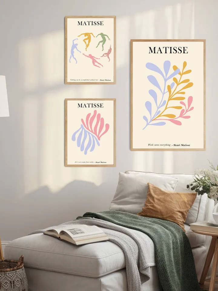 Henri Matisse Art Print Set of 10, Modern Abstract Wall Art, Matisse Gallery Wall Set, Museum Exhibition Poster, Matisse Poster Set Digital