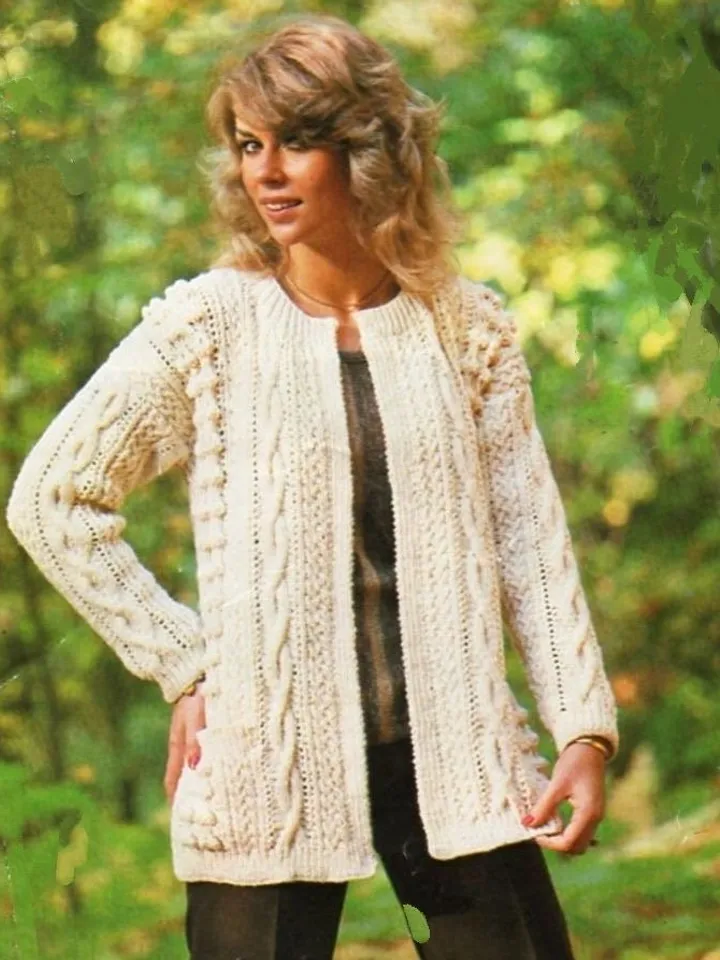 Cardigan knitting pattern, aran cardigan, knit cardigan , cardigan pattern