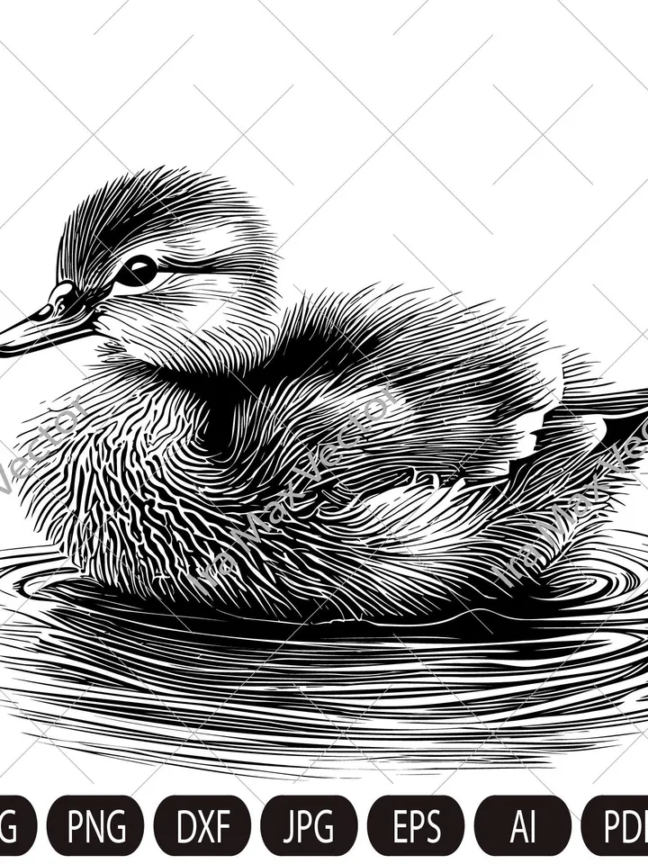 Baby Duck svg, Duckling svg, Duckling Instant Download, Duckling Cut Files, Duck Print File, Duck Sublimation File, Duck Silhouette
