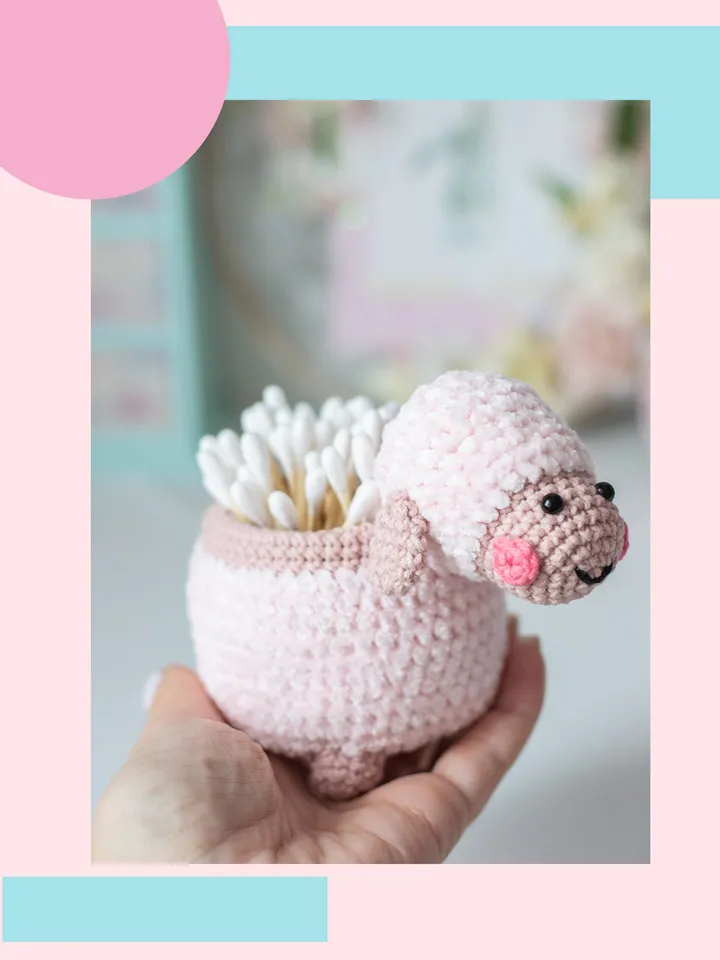 Crochet pattern amigurumi sheep toy pattern PDF file in ENG for beginners