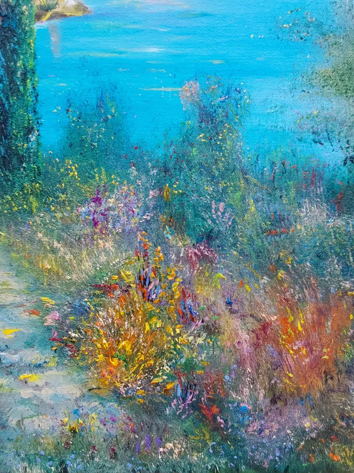 Seascape ○40х50cm (16х20inc)○My author's original painting ○Oil on canvas on a wide stretcher.