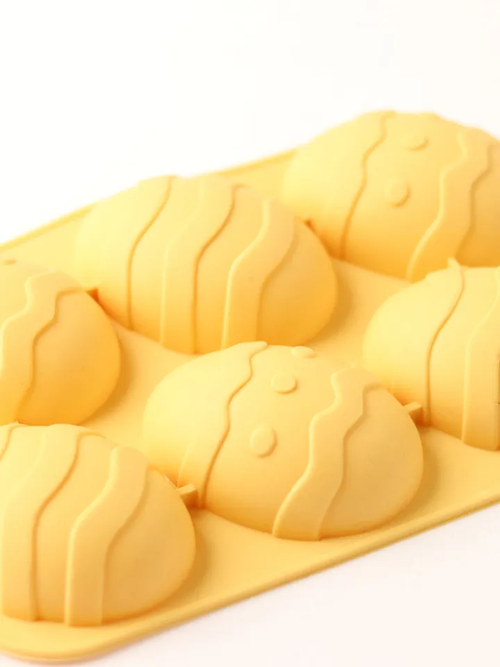 Silicone mold for baking, cooking, candy and chocolate making, Easter Egg shape soap making DIY resin