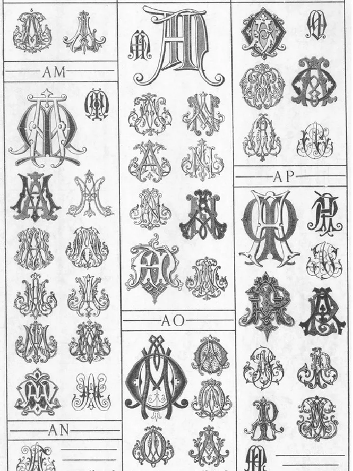 5000 Decorative Monograms for Artists and Craftspeople