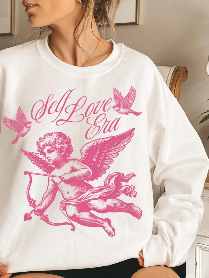 Self Love Era png, Retro valentines png, old school vday png,valentines day shirt,Groovy valentines,Trendy png,Vday sublimation