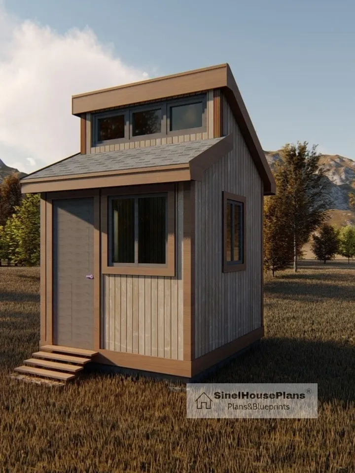 8'x8' Garden Shed Plans: Outdoor Storage Blueprints with Workbench (PDF Download)