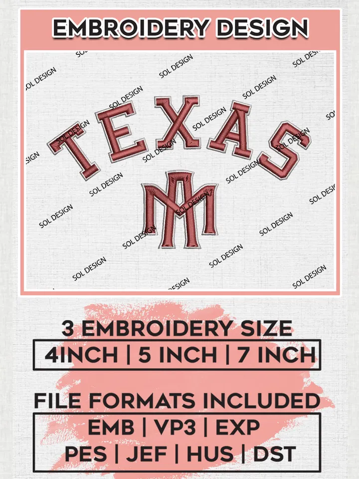 NCAA Texas A&M Team Writing Logo embroidery designs, NCAA Texas A&M Aggies Logo Machine embroidery designs, NCAA Logo embroidery designs, NCAA Lopes Machine embroidery designs, Digital Download