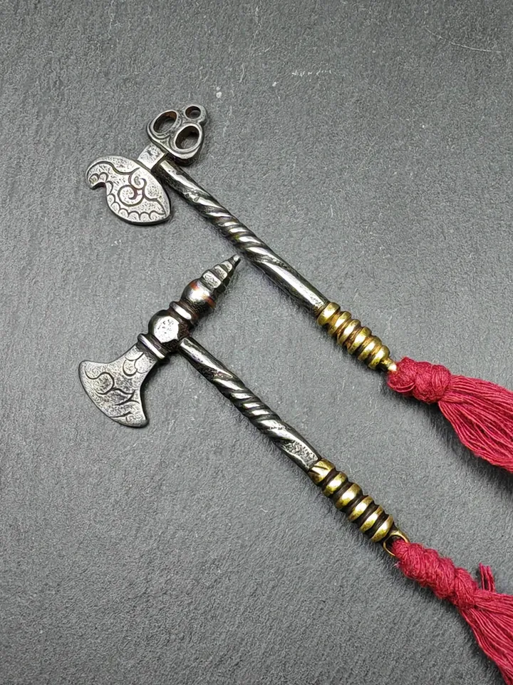 Gandhanra Handmade Antique Tibetan Kartika and Ax of the Dakinis | Trantic Buddhism Ritual Implement for Dharma Practitioners