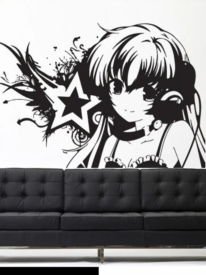 Singer Miku Hatsune Wall Decal Anime Sticker z427