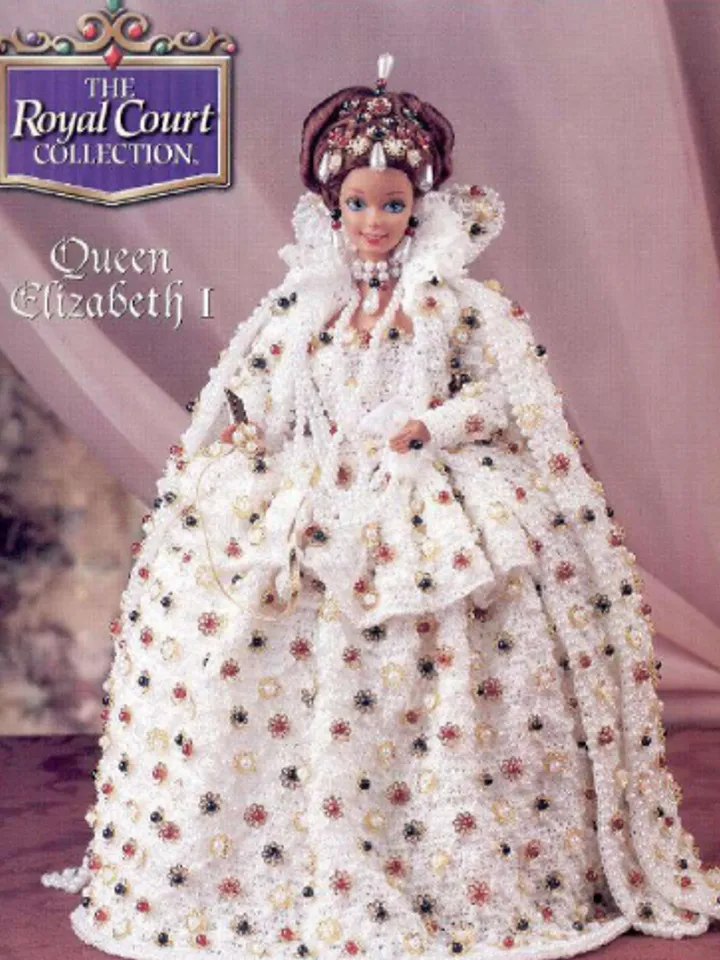 Vintage Barbie Dress Crochet Pattern for Dolls 11-1/2" Digital Download PDF