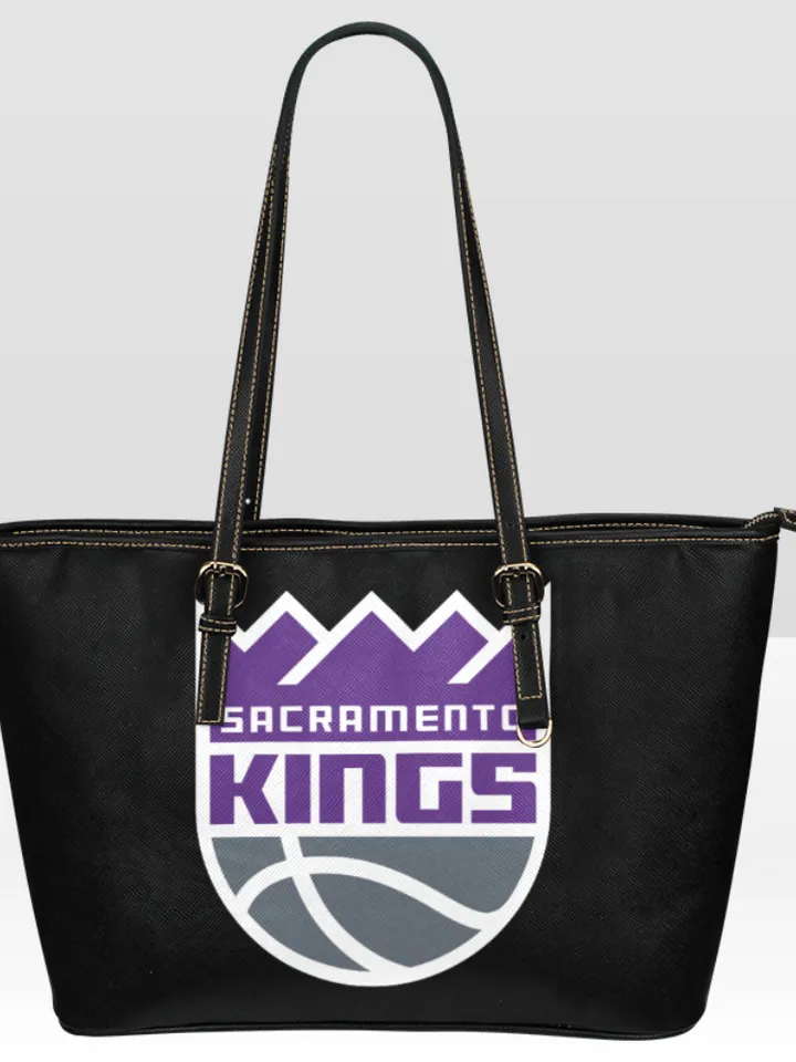 Sacramento Kings Leather Tote Bag