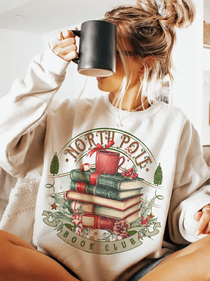 All Booked for Christmas Png, Christmas Books Png, Book Lovers Png, Christmas Teacher Png, Librarian Gift Png, North Pole Readers Png