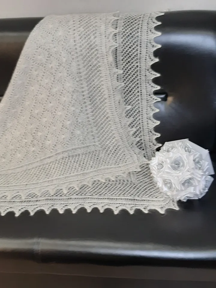 Handmade shawls and wraps, Bridesmaid shawl ivory, Crochet wool shawl,Prayer shawl for women,Mom gift from daughter