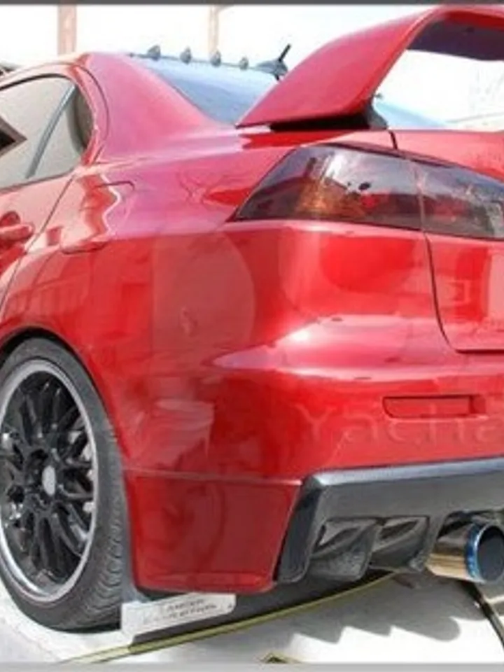 Diffuser for rear bumper Mitsubishi Lancer X Evolution 07-15