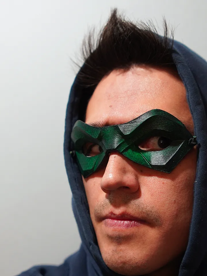 ROBIN 5 Green Mask from Batman Robin 5 Batman mask