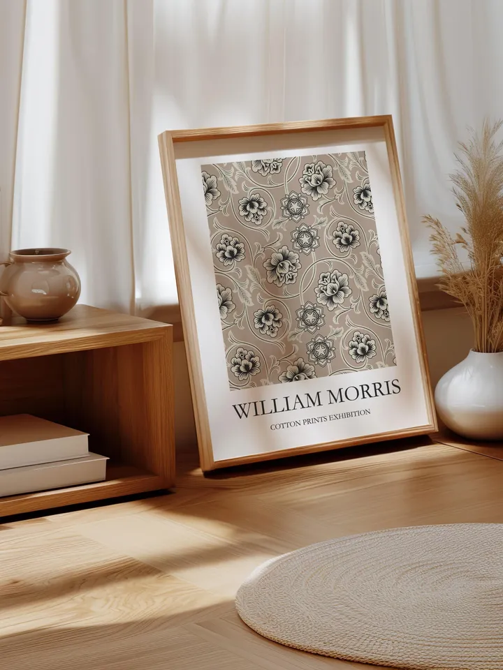 William Morris Wall Art Print Vintage Textile Poster Museum Inspired Design Home Decor Interior Pattern Digital Download Gift Classic Art