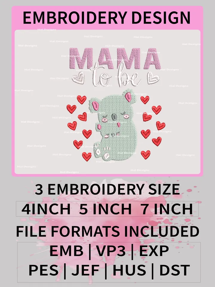 Mama To Be Embroidery Designs, Mama Machine Embroidery Design, Mother's Day Embroidery Design,Embroidery Machin