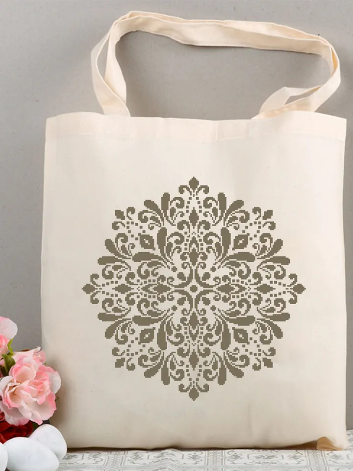 Mandala cross stitch pattern PDF download Monochrome mandala pattern digital PDF, Simple cross stitch chart for beginner, Mandala art #M255
