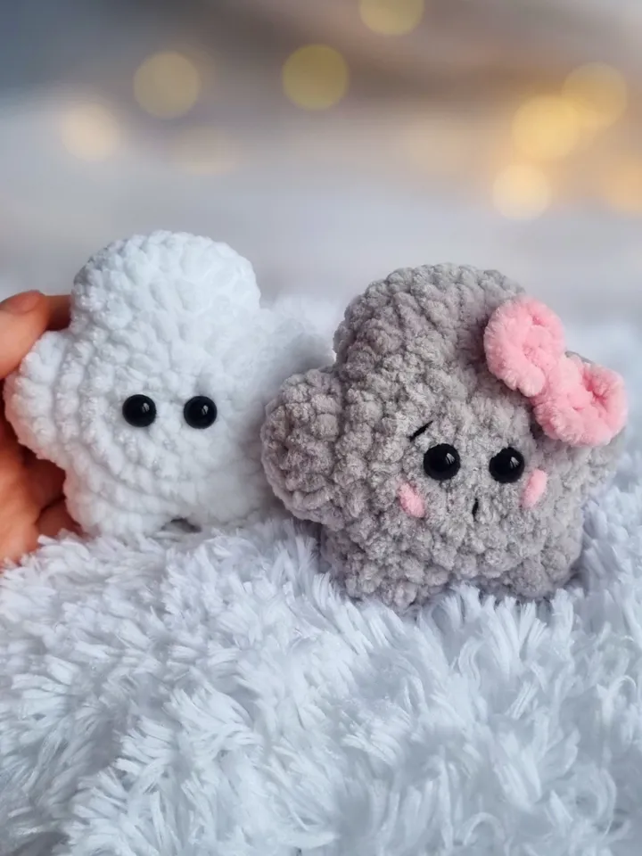Crochet cloud pattern. Amigurumi cloud pattern. Crochet sky pattern. Easy crochet pattern