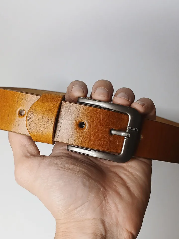 Men Western Genuine Full Grain Leather Belt Strap Handmade Cowboy Western Belt, Full Grain Leather Belt, Brown Leather Belt, Leather Belt.