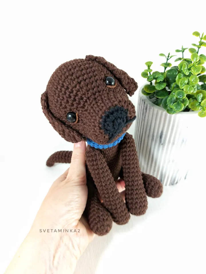 Labrador Crochet Pattern Puppy Amigurumi Toy. Digital Download. PDF.