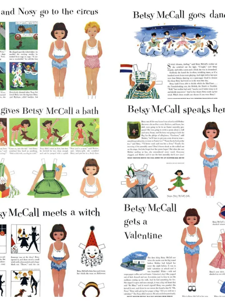 Paper Doll Betsy Digital Download PDF