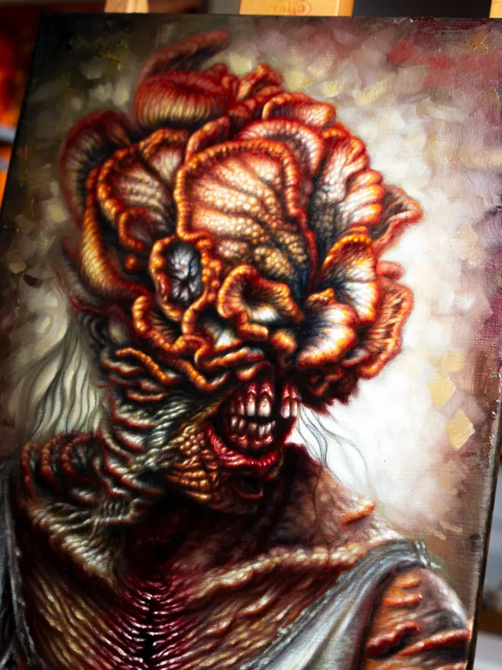 Original oil painting Clicker The last of Us