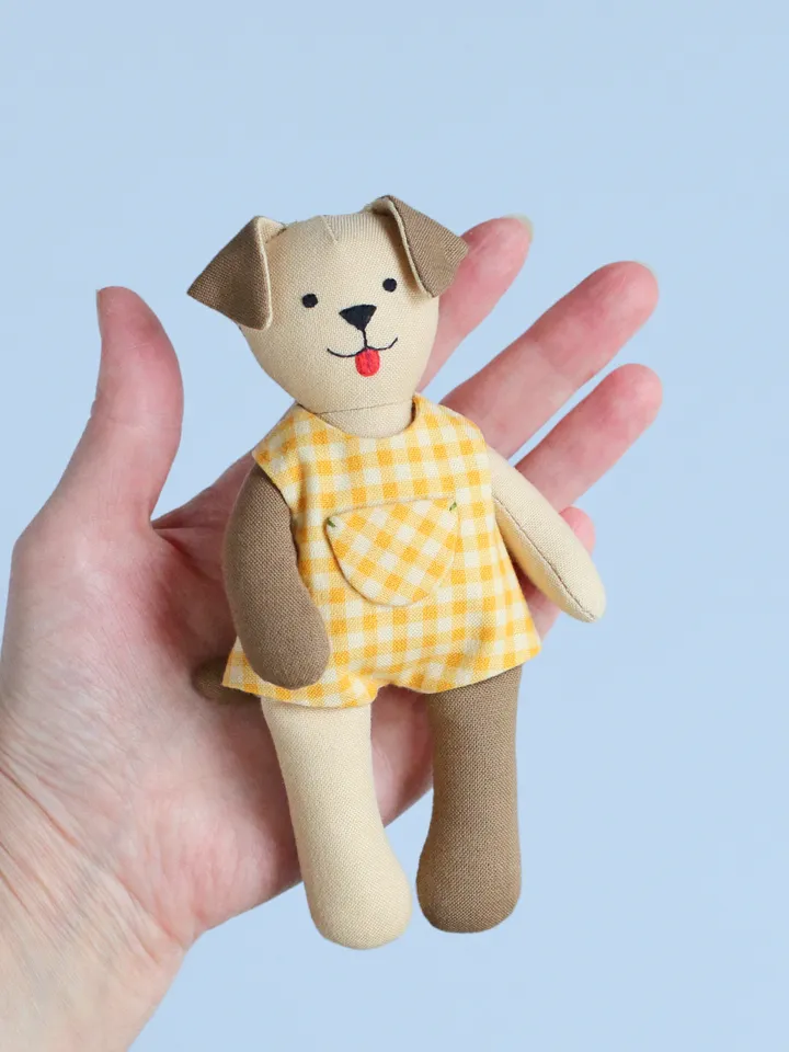2 PDF Mini Dog Doll and Bed for Mini Pet Sewing Patterns Bundle