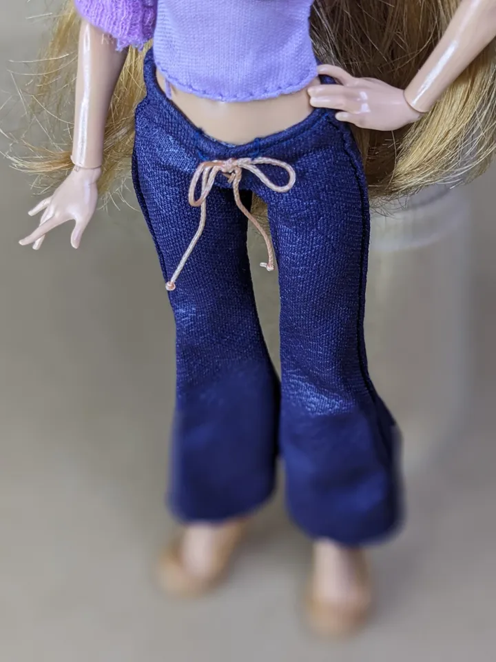 Purple pants for 10.5-inch female dolls (MH, EAH)