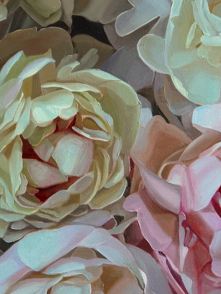 Magnificent peonies painting