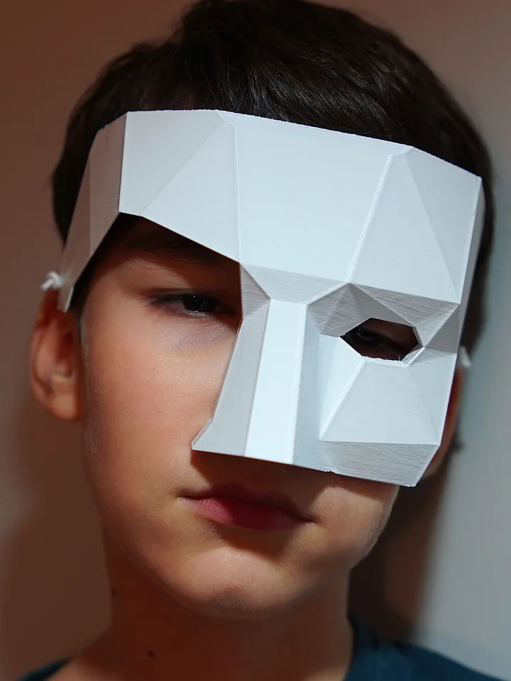 The Phantom of the Opera Mask Polygonal Children's The Phantom of the Opera mask