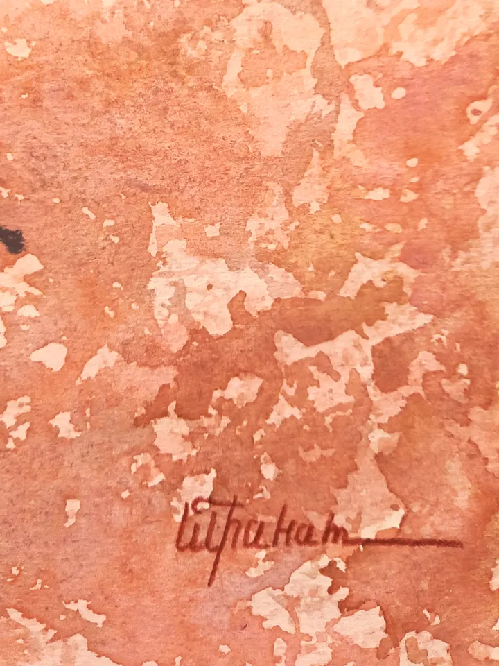 Boar hunting wall art | Original Pastel and Watercolor Artwork Ancient Cave Painting Style | Hunters Prehistoric art | Handmade Artwork | Archers stylization of rock art | Drawings of a prehistoric man