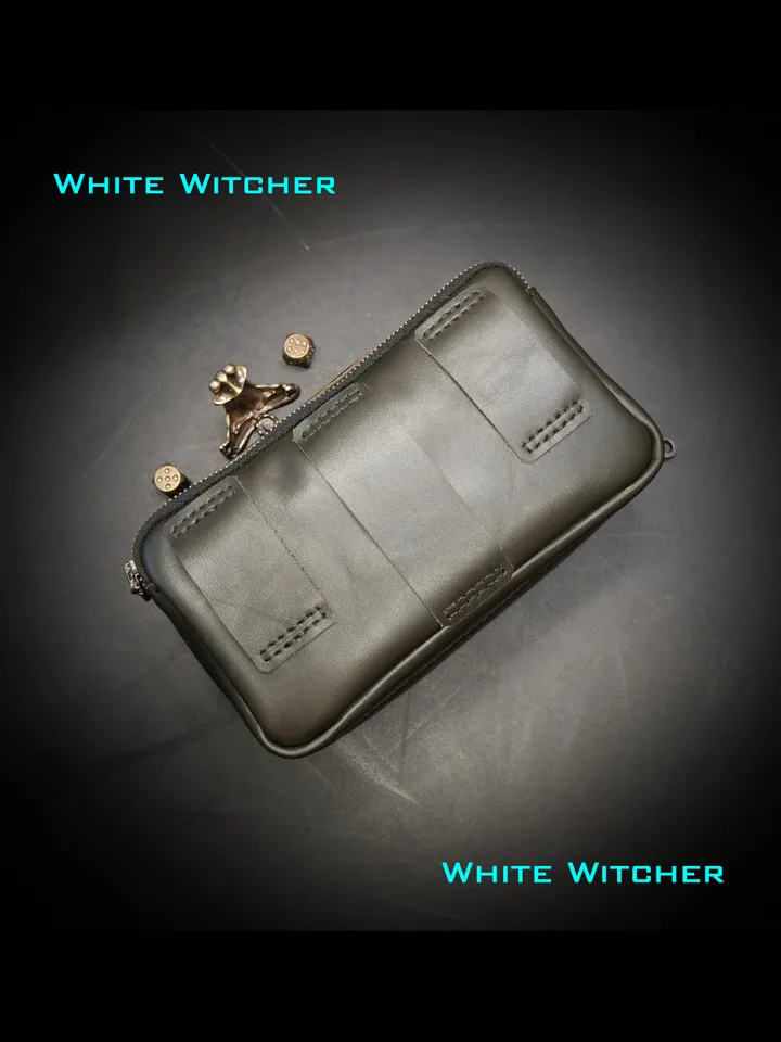 Zipper belt bag - leather pattern .BG34